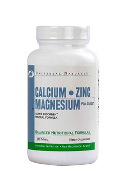UNIVERSAL	Calcium - Magnesium - Zinc,   100 tab. - фото 5709