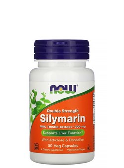 NOW Silymarin - Double Strength 300 mg, 50 вегетарианских капсул - фото 5890