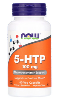 NOW 5-HTP100 mg, 60 капс. - фото 5900