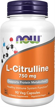 NOW L-Citrulline 750 MG, 90 CAPS. 2380 - фото 6092