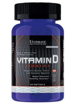 ULTIMATE Vitamin D  1000IU,   60 капс 2388 - фото 6104